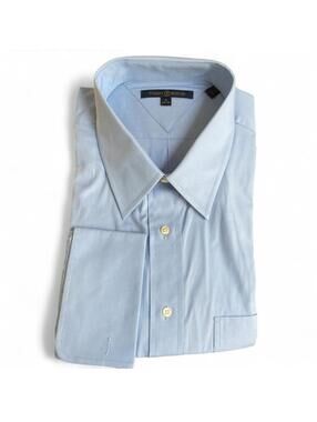 NWT Tommy Hilfiger Light Blue Button Up Shirt Size 17 34/35